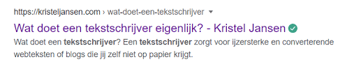 hoger komen in google